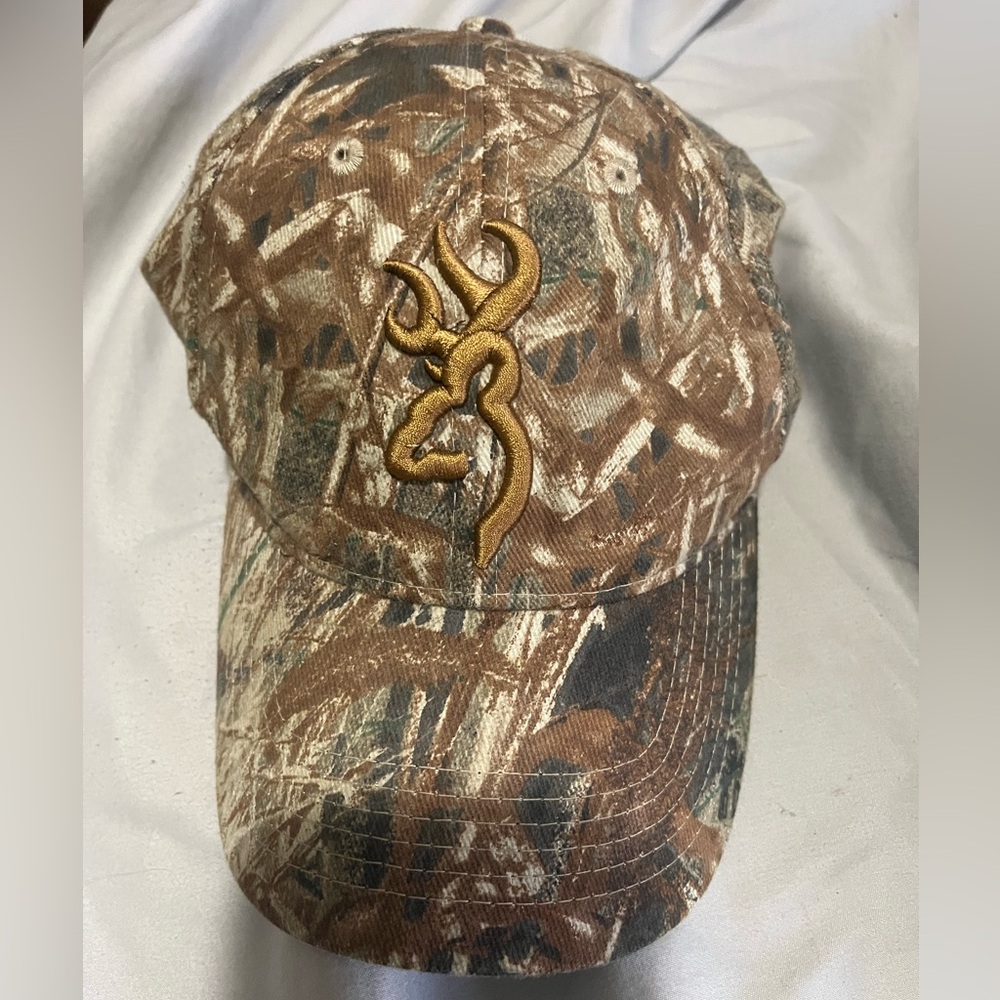 Browning Camo Strap with Gold Embroidery